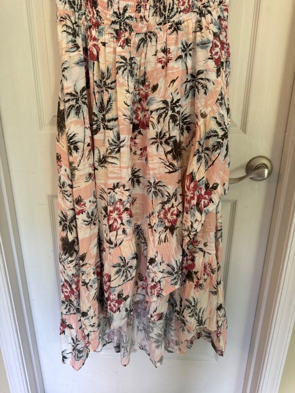 Torrid Off The shoulder Short Sleeve Tropical Maxi Length Dress Size 2 (2X) - Picture 4 of 9